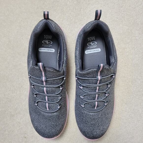 EUC Athletic Works WWAW41CA007L Women's 10W Bungee Slip On Walking Sneaker - Picture 2 of 11